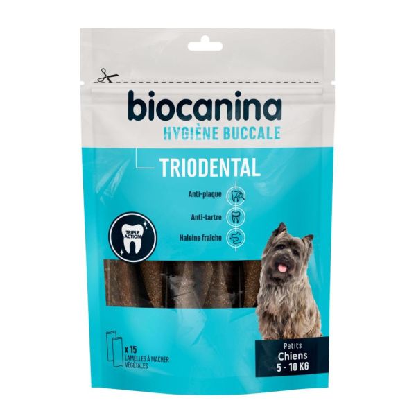 Biocanina Triodental - Petits Chiens de 5 à 10 kg  - 15 Lamelles à Mâcher