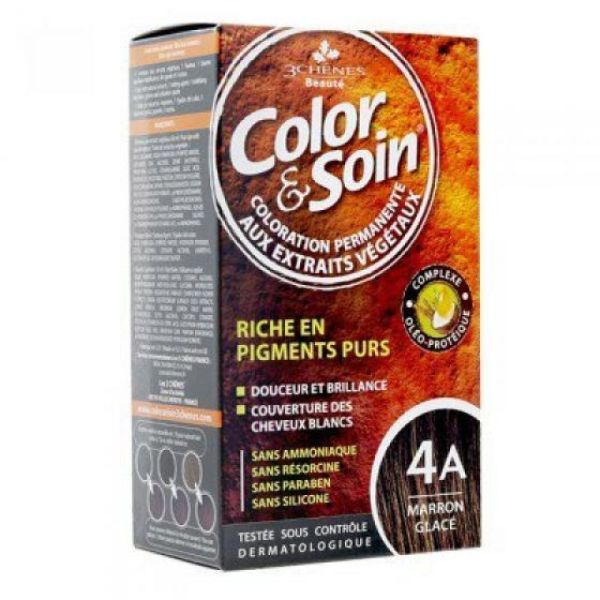 Color & Soin - Coloration permanente - 4A Marron glacé