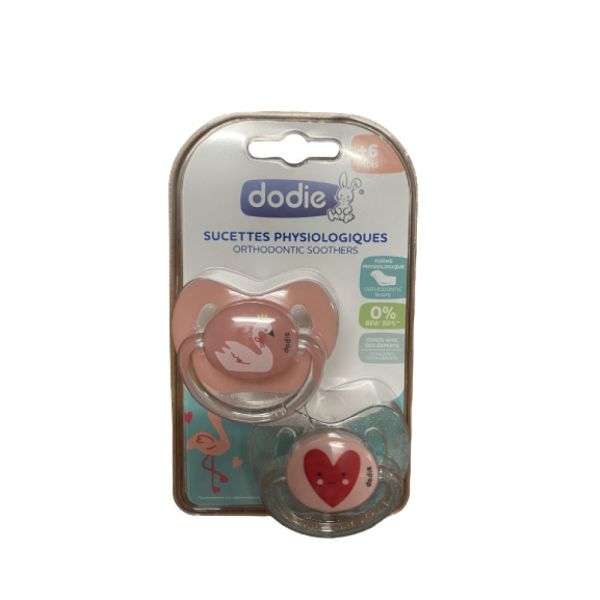 Dodie - Sucettes physiologiques +6mois - lot de 2