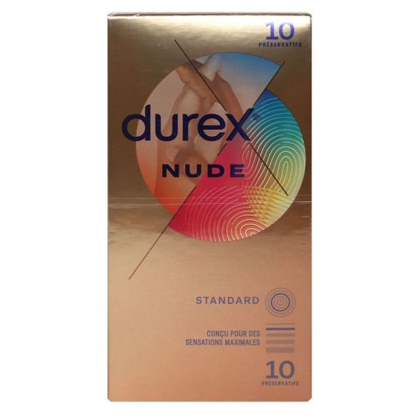 Durex - Préservatifs Ultra fin x10 Nude Durex