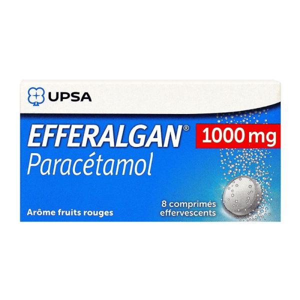 Efferalgan - 1000 mg  - 8 comprimés effervescents