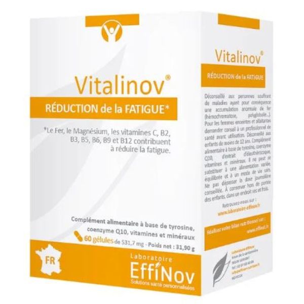 Effinov Vitalinov Réduction de la fatigue - 60 gélules