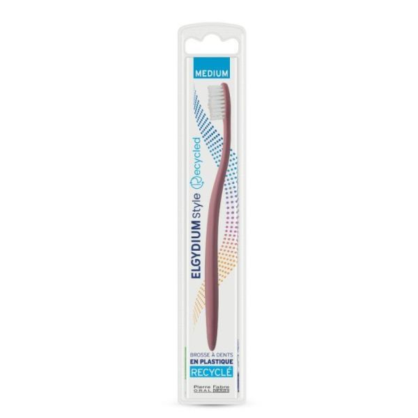 Elgydium - Brosse à dents style recycled medium - x1