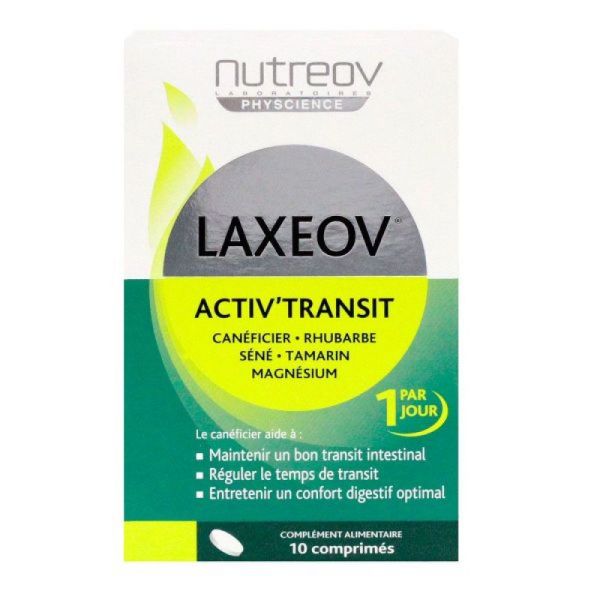 NUTREOV LAXEOV Activ'Transit - 10 comprimés