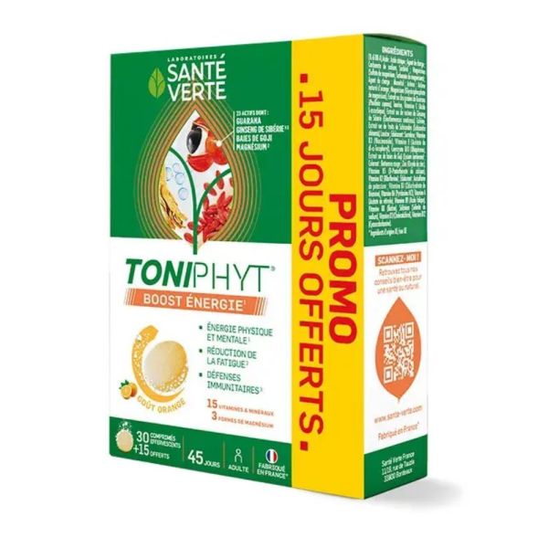 Sante verte - Toniphyt Boost - 30+15 comprimés