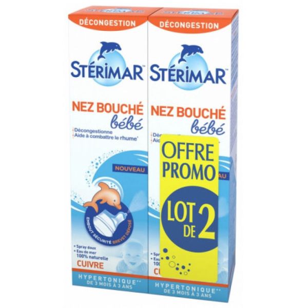 Stérimar - Nez bouché bébé - 2x100ml