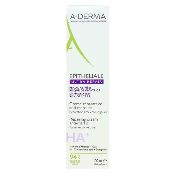 A-DERMA Epitheliale HA+ Ultra Repair Crème Réparatrice Anti-Marques - 100 ml