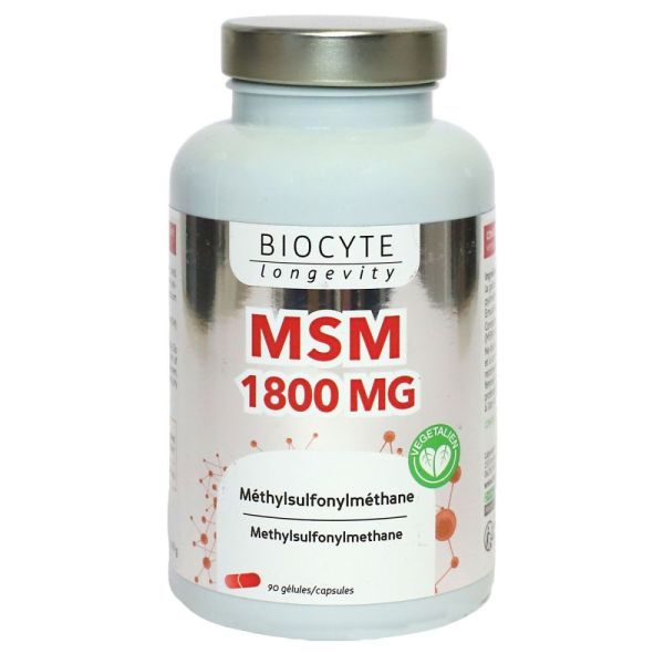Biocyte - MSM 1800 mg - 90 gélules