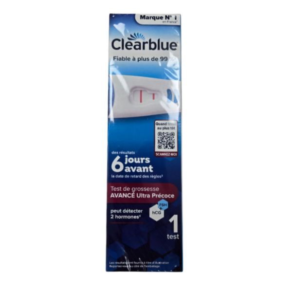 Clearblue - Test de grossesse avancé ultra précose - 1 Test