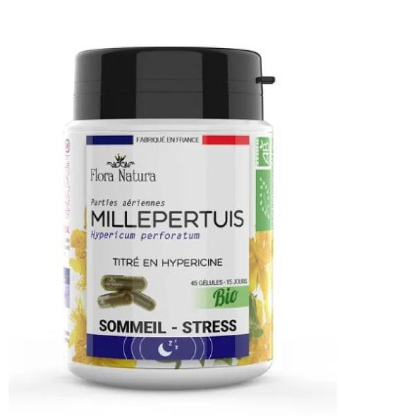 Flora Natura - Millepertuis sommeil et stress - 45 gélules