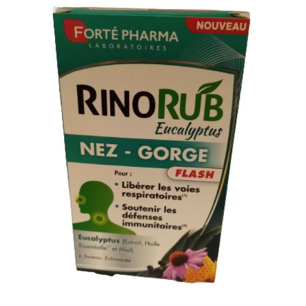 Forte pharma - Rinorub Eucalyptus Nez Gorge Flash - 15 comprimés