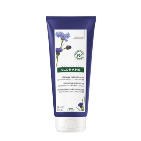 Klorane - Après-shampoing déjaunissant à la centaurée Bio - 200ml