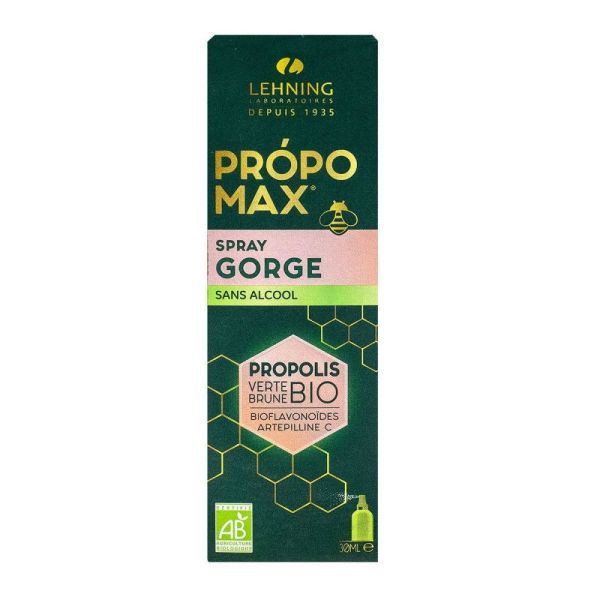 Lehning - PropoMax spray gorge sans alcool - 30ml