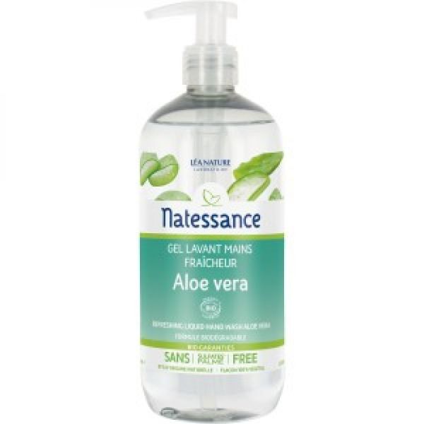 Natessance - Gel lavant mains fraîcheur aloe vera - 500 ml