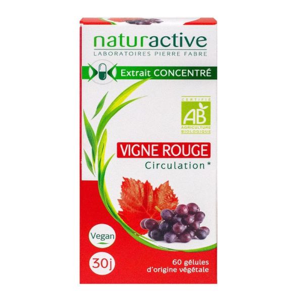 Naturactive - Vigne rouge Circulation - 60 gélules végétales