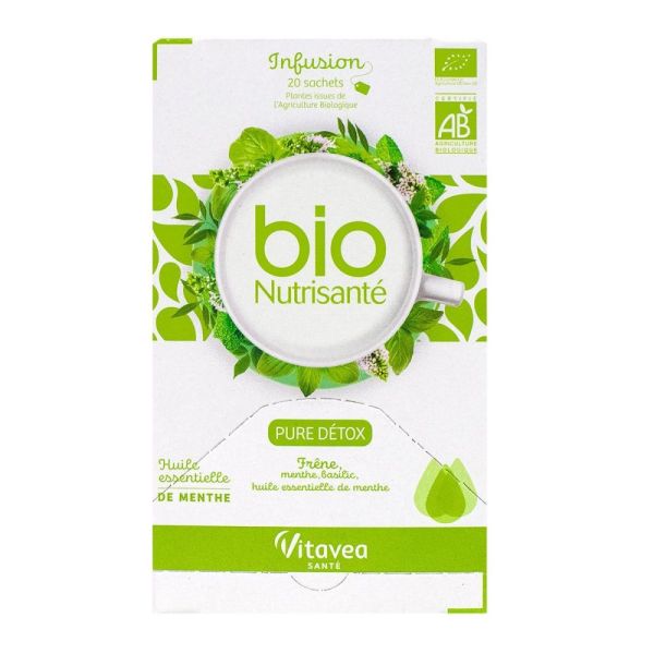 Nutrisanté - Pure détox menthe - 20 sachets