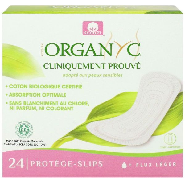 Organyc - Protèges-slips coton BIO - 24 Protèges-slips