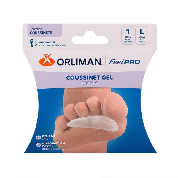 ORLIMAN - Coussinet gel orteils gauche