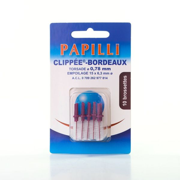 Papilli - Clippée - 10 brossettes