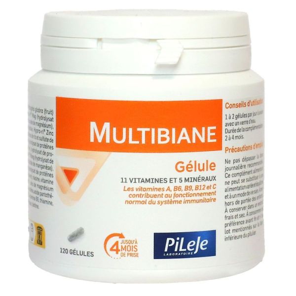 Pileje - Multibiane - 120 gélules
