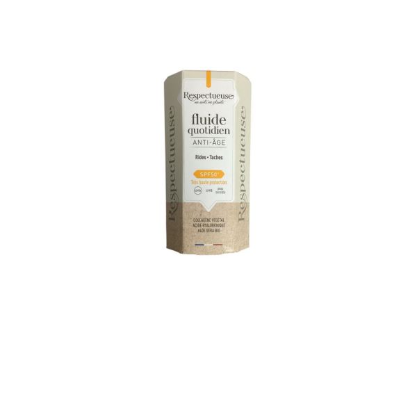 Respectueuse - Fluide quotidien anti age SPF50+ - 30g
