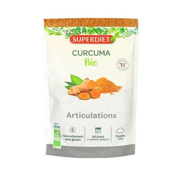 Superdiet - Curcuma bien-être des articulations et des os - 200 g