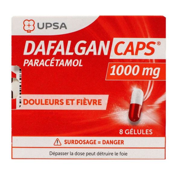 UPSA - DafalganCaps 1000mg - 8 gélules