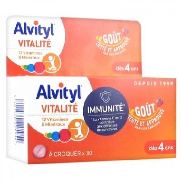 Alvityl - Vitalité - 30 comprimés à croquer