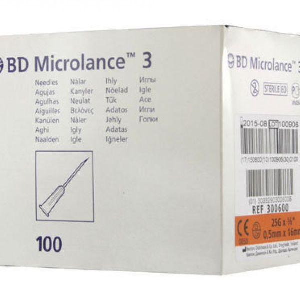 BD - Aiguille microlance - boite de 100 aiguilles