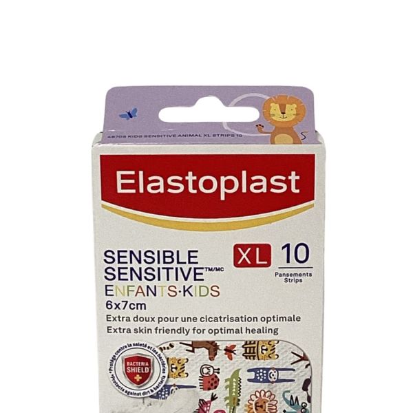 Elastoplast - Pansement sensible enfant XL - 10 Pansements