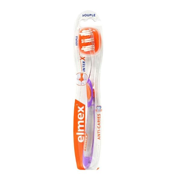 Elmex - Brosse à dents protection caries interX - Brosse Souple