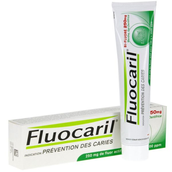 Fluocaril - Gel dentifrice bi-fluoré 250 mg Menthe - 75 ml
