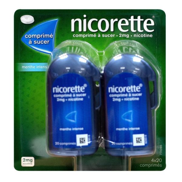 Nicorette - Nicotine 2mg Menthe intense - Comprimé à sucer
