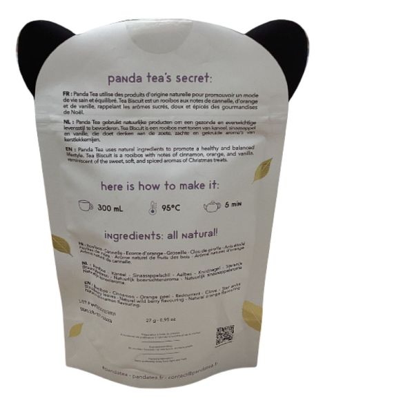 Panda Tea - Tea Biscuit à la cannelle et orange - 28 sachets