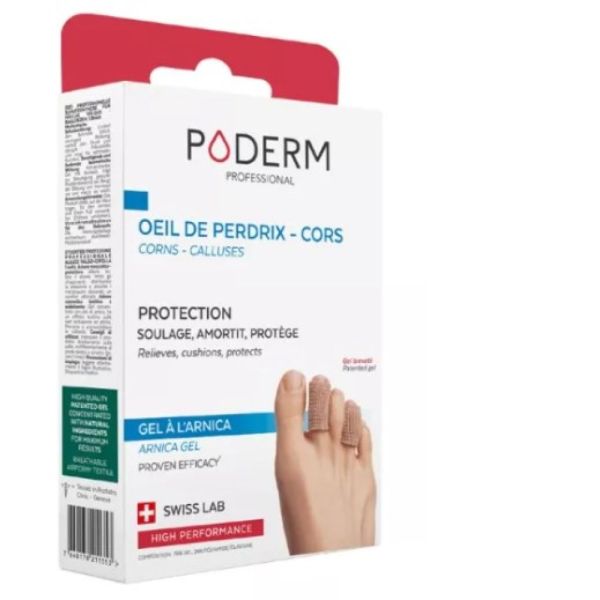 Poderm Professional - 2 Digitubes en Gel d' Arnica Breveté Oeil de Perdrix et Cors