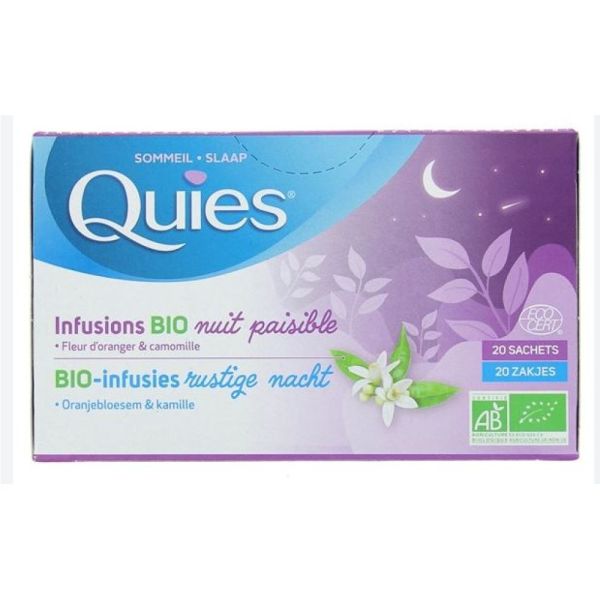 Quies - Infusion bio nuit paisibles - 20 sachets