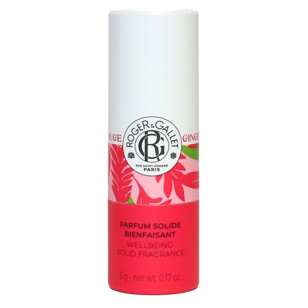 Roger & Gallet - Parfum solide Bianfaisant Gimgembre rouge - 5g