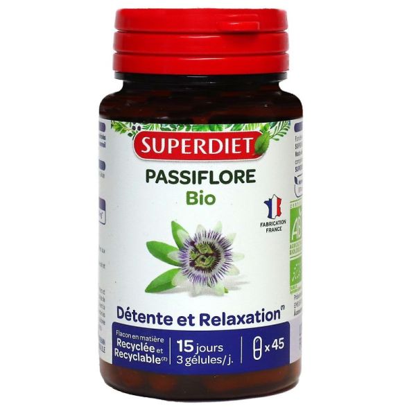 Superdiet - Passiflore bio - 45 gélules