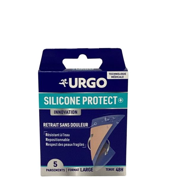 Urgo - Pansement Silicone protect format large - 5 Pansements