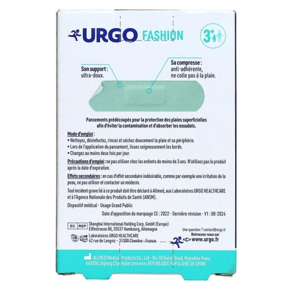 Urgo - Pansements fashion - 14 pansements