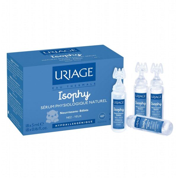 Uriage - Isophy sérum physiologique naturel - 18 unidoses