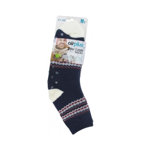 AirPlus - Chaussettes à l'Aloe Vera Homme Tribal Marine 41-46