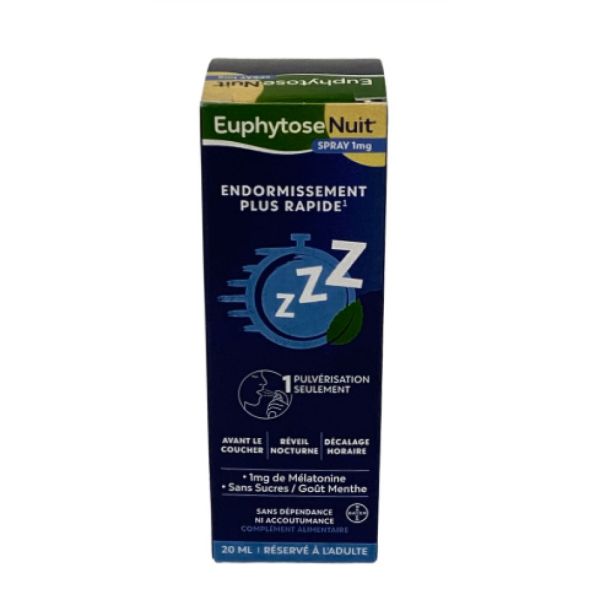 Bayer - Euphytose Spray 1mg endormissement plus rapide - 20ml