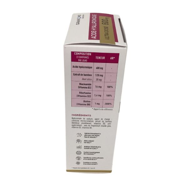 Granions - Acide Hyaluronique 600 mg - 60 comprimés