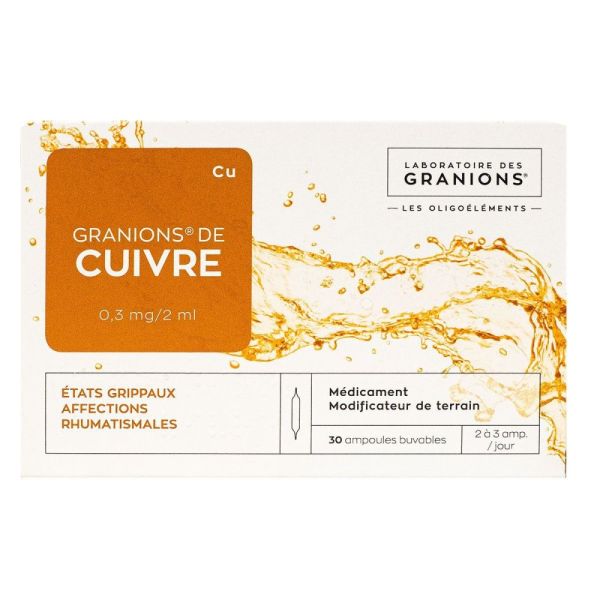 Granions de Cuivre - 30 ampoules