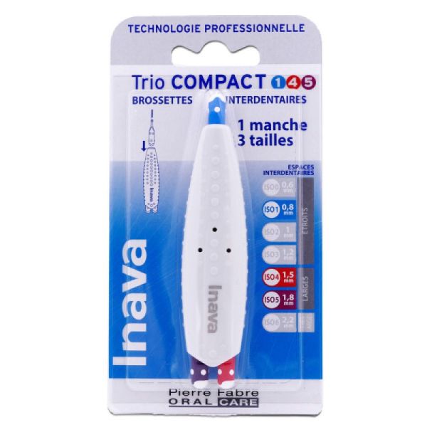 Inava - Trio compact brossettes interdentaires 1-4-5