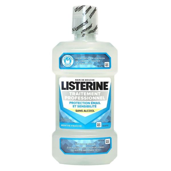 Listerine -  Bain de bouche professionnel traitement sensibilité - 500 ml