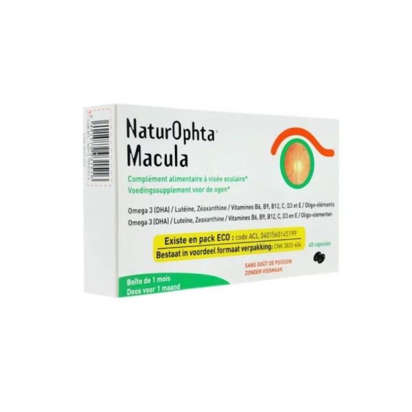 NaturOphta Macula - Complément alimentaire à visée oculaire - Capsules