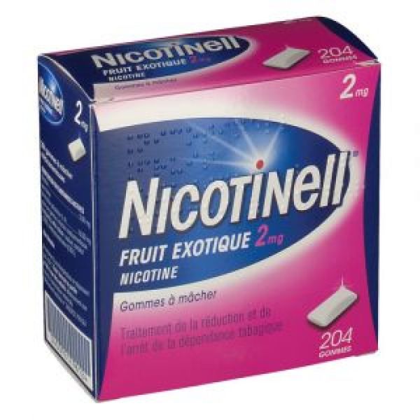 Nicotinell 2mg fruits rouges 204 gommes