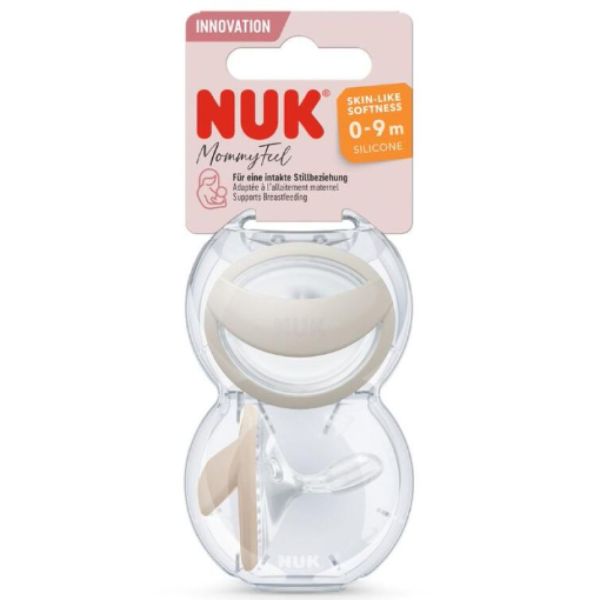 NUK - MommyFeel Sucettes Greige 0-9mois - 2 sucettes
